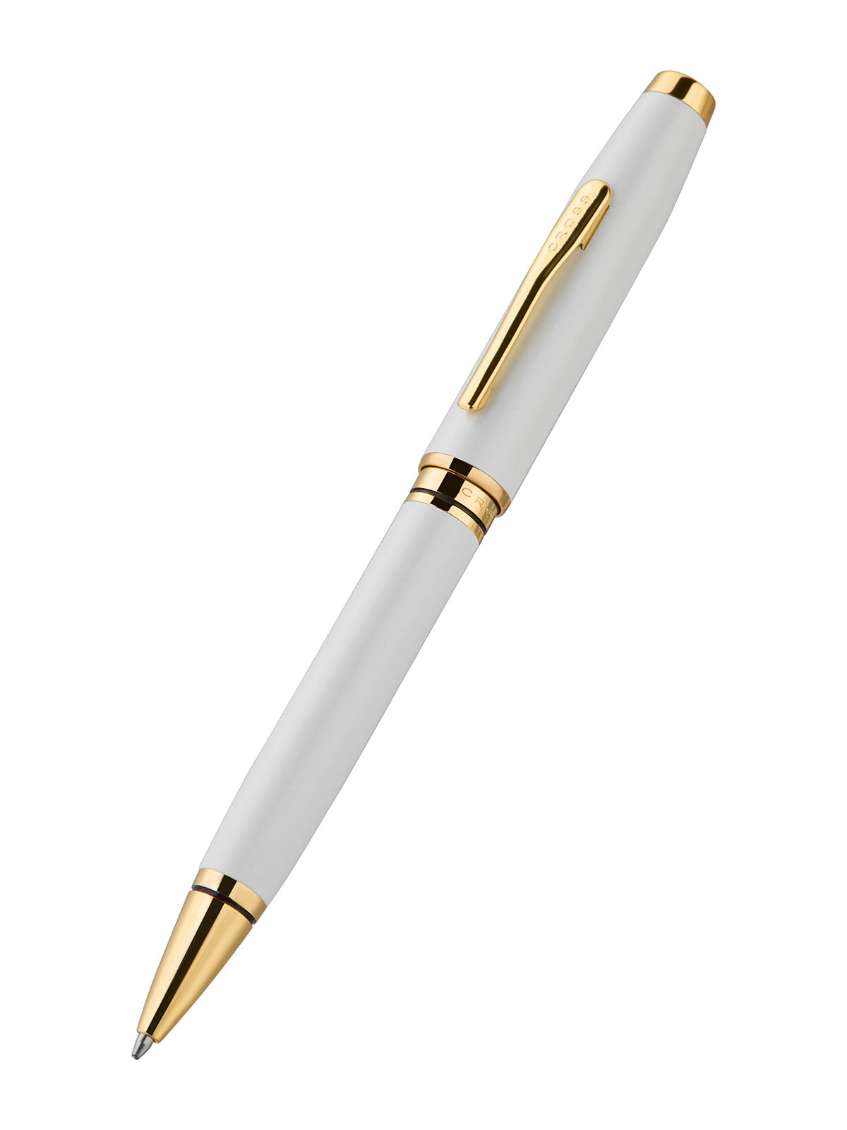 Coventry Pearl White Lacquer Ballpoint Pen