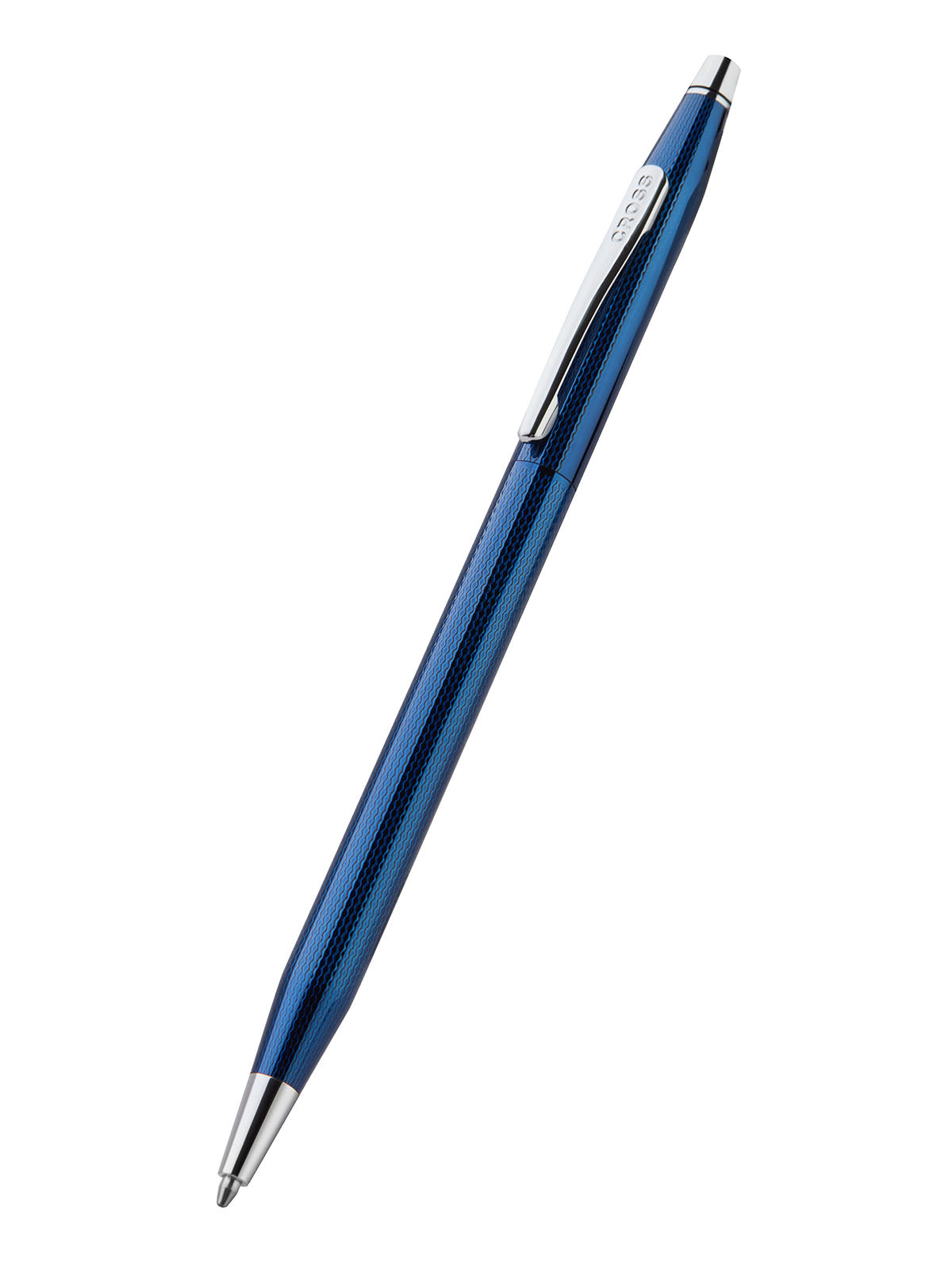 Classic Century® Translucent Cobalt Blue Engraved Diamond Pattern Ballpoint Pen