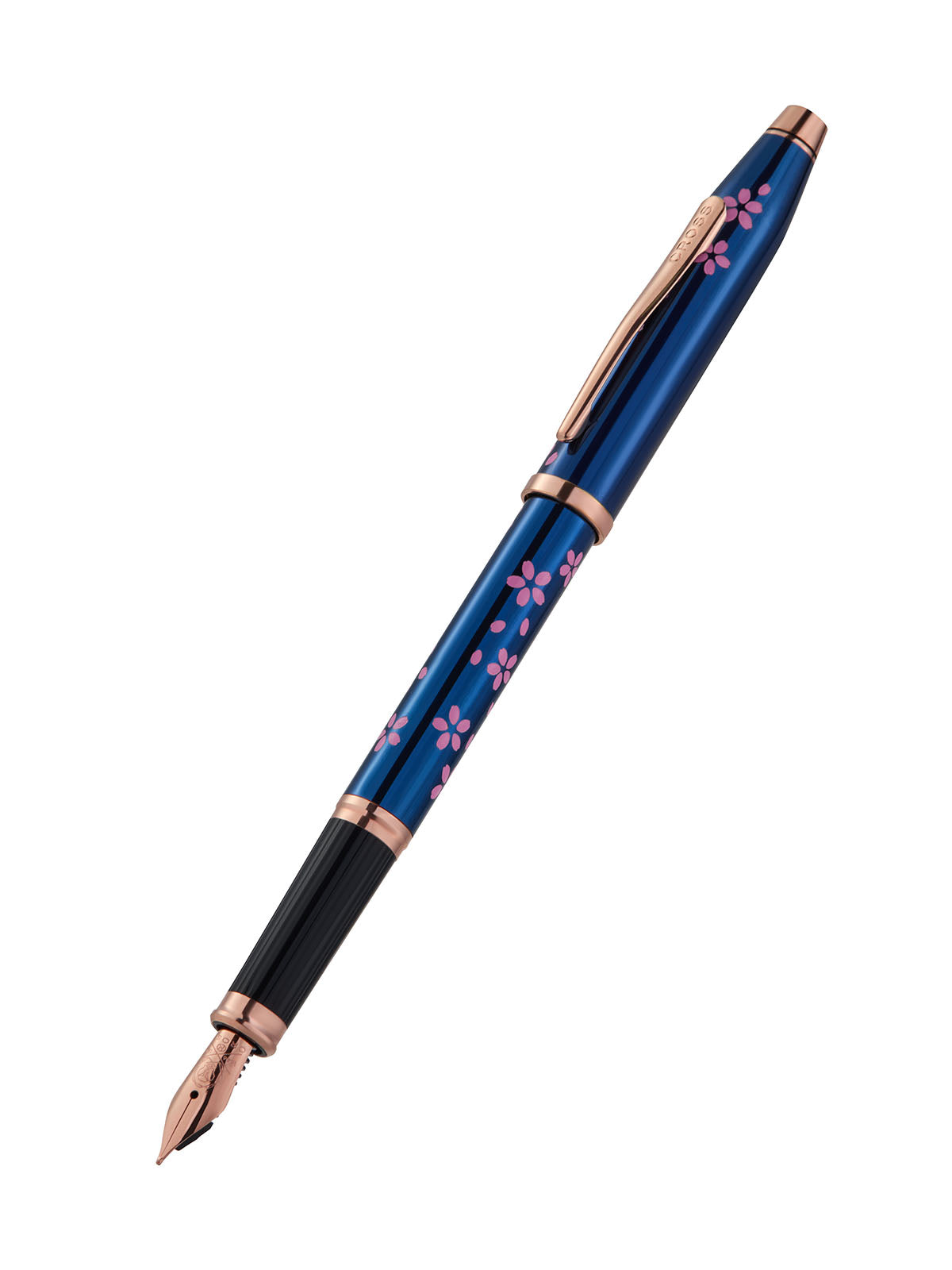 Century® II Cherry Blossom Translucent Blue Lacquer Medium Nib Fountain Pen