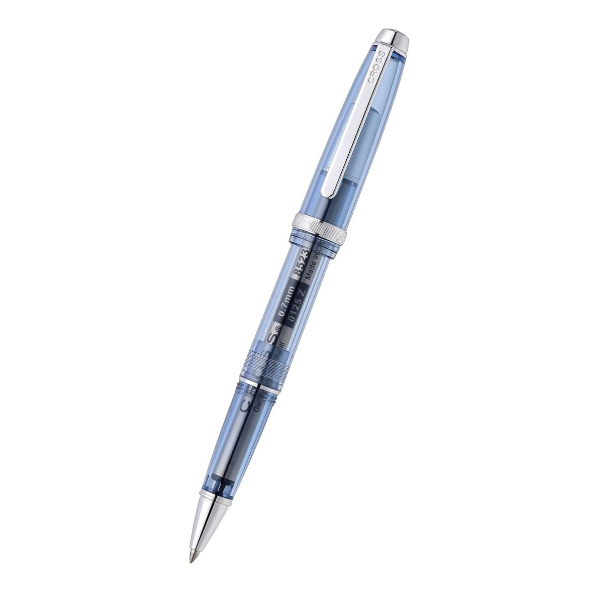 Lume Translucent Navy Blue Resin and Chrome-plated Appointments Rollerball Pen
