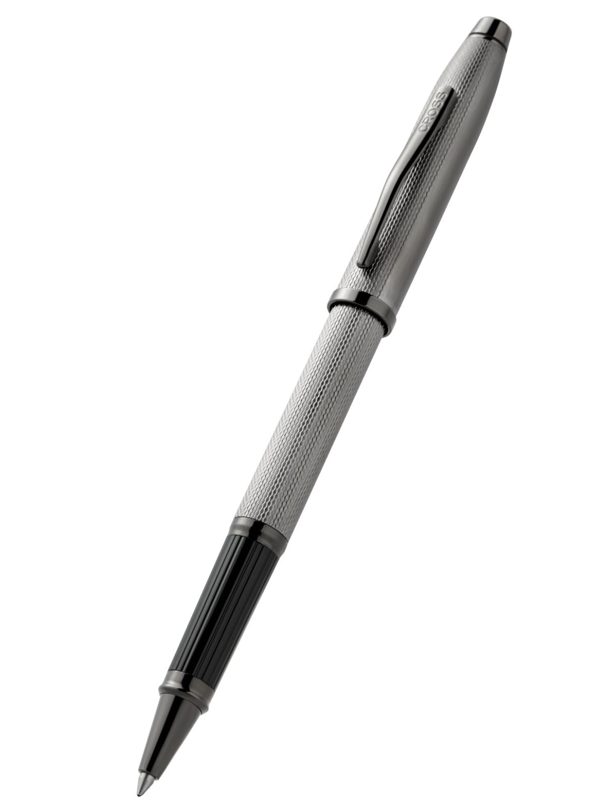 Century® II Polished Slate Gray Engraved Diamond Pattern Selectip Rollerball Pen