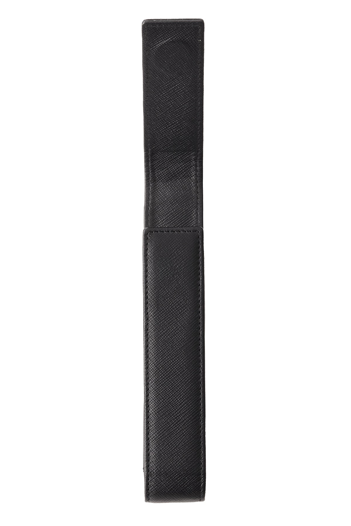 Classic Black Leather Magnetic Single Pen Case