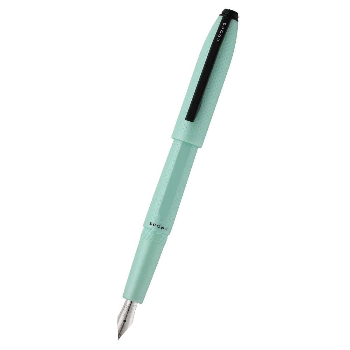Prism Seafoam Resin with Polished Chrome Stainless Steel Medium Nib Fountain Pen