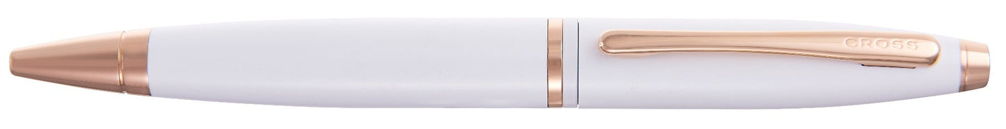 Calais Pearlescent White Lacquer Ballpoint Pen