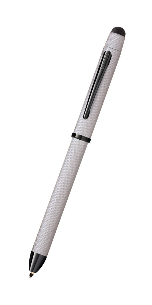 Tech3+ Brushed Chrome PVD Multifunction Pen