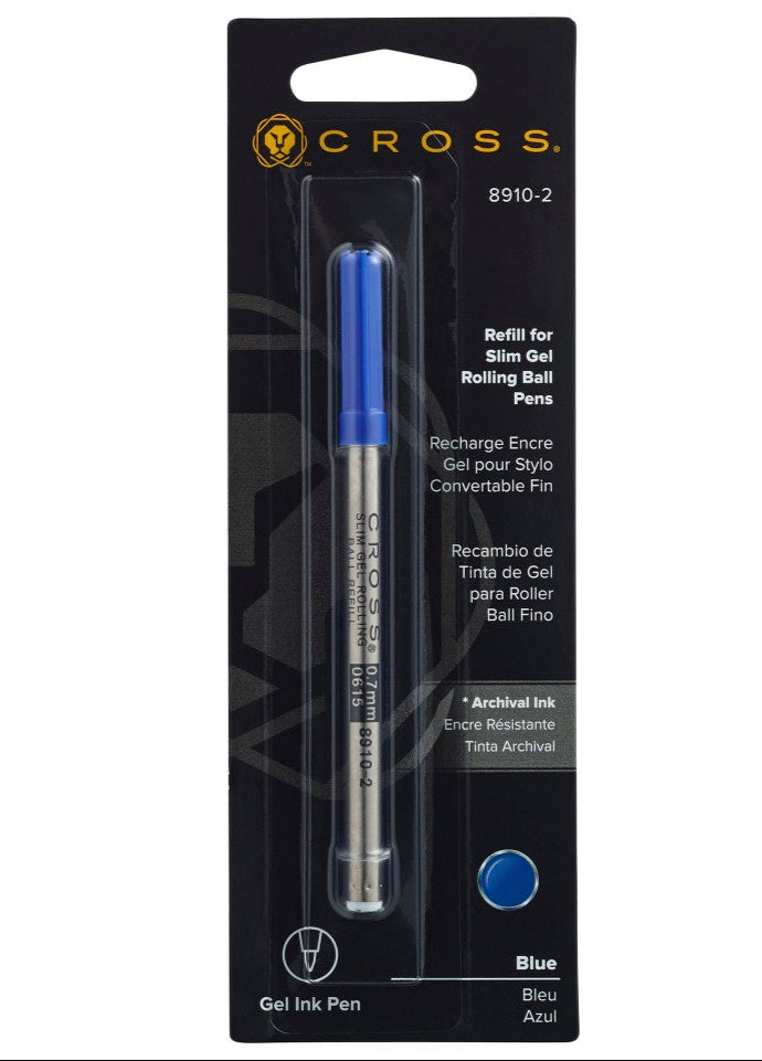 Scriveiner Recharge Stylo à Bille Bleu Medium - Lot De 4 Recharges Fabriquées En Allemagne