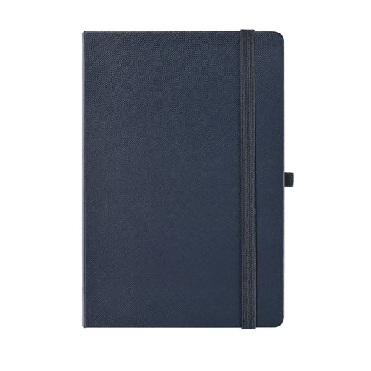 Hardcover Lined A5 Navy Blue Notebook