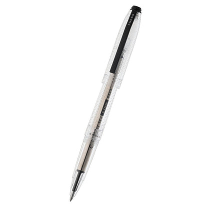 Prism Translucent Clear Resin with Black PVD Appointments Rollerball Pen