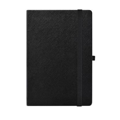 Hardcover Lined A5 Black Notebook
