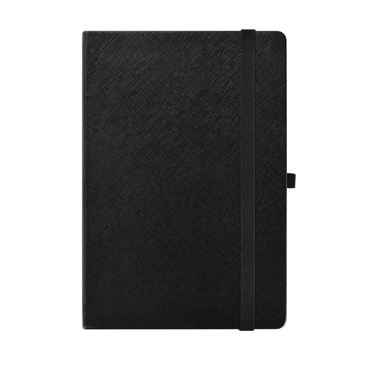 Hardcover Lined A5 Black Notebook
