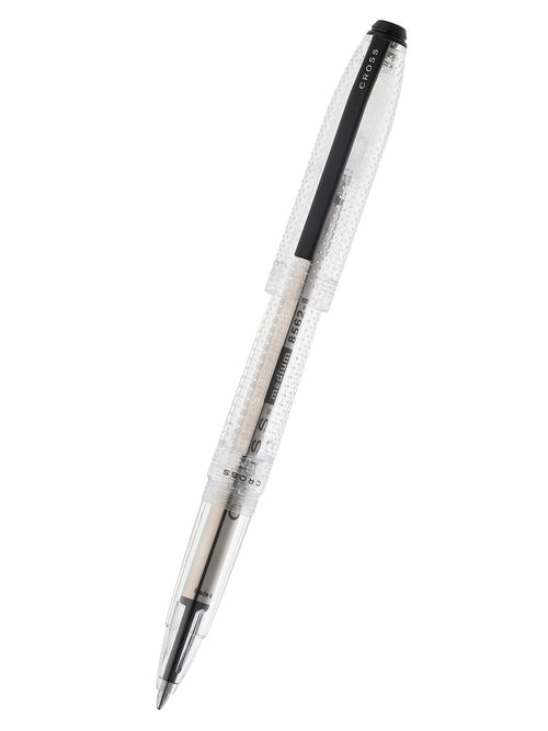 Prism Translucent Clear Resin with Polished Black Appointments Ballpoint Pen