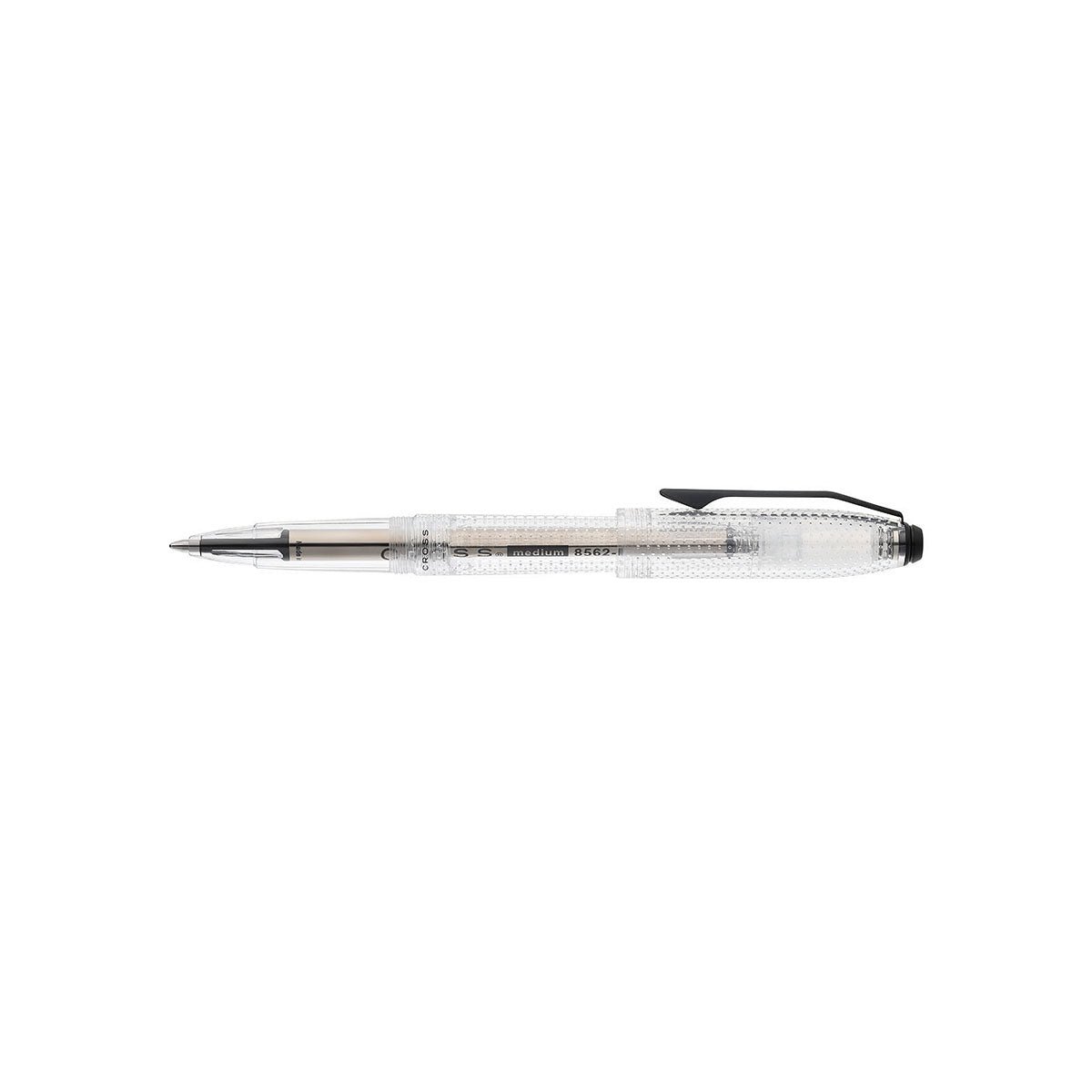 Prism Translucent Clear Resin with Polished Black Appointments Ballpoint Pen