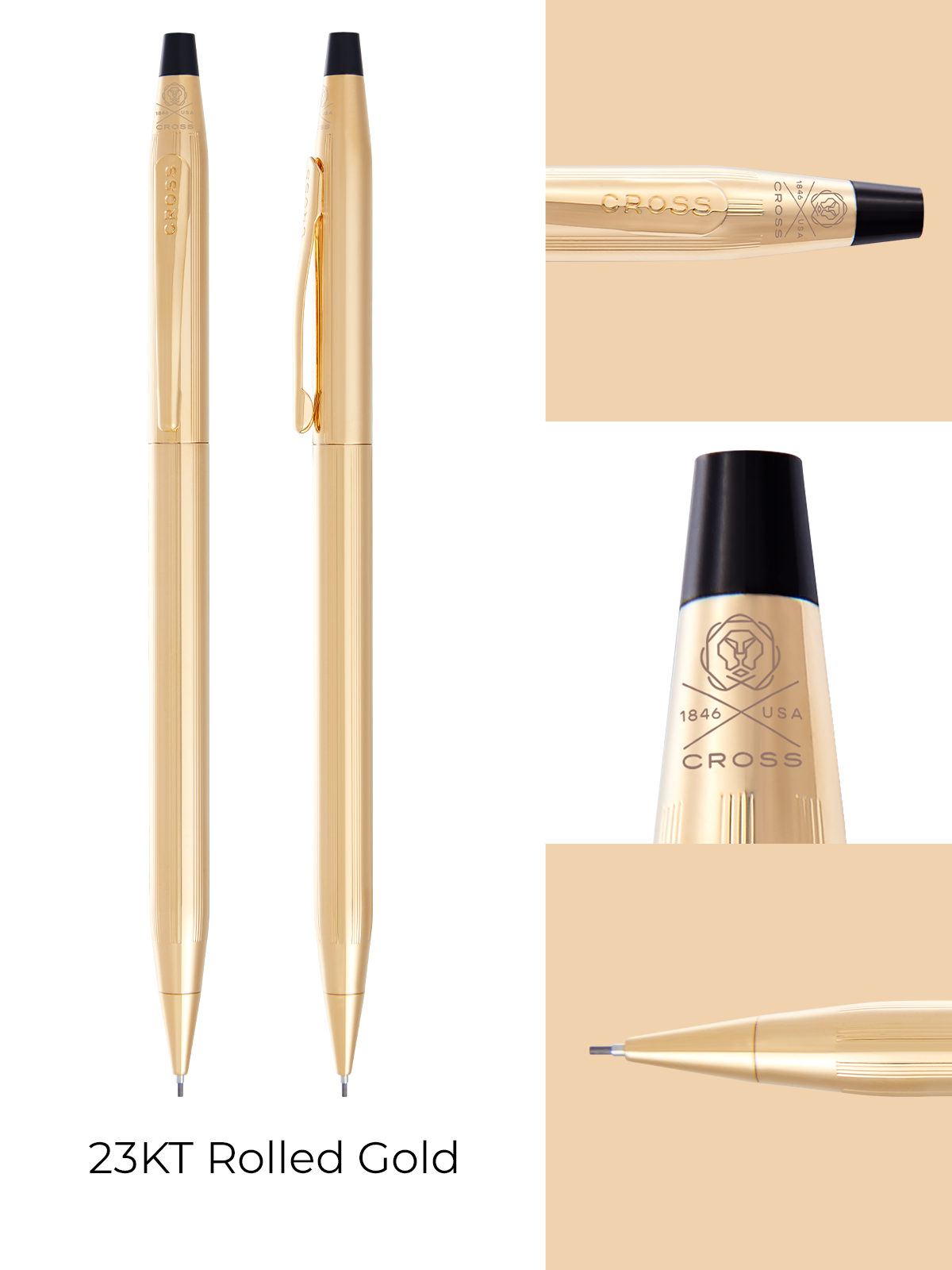 Classic Century 23KT Gold Plated 0.7MM Pencil