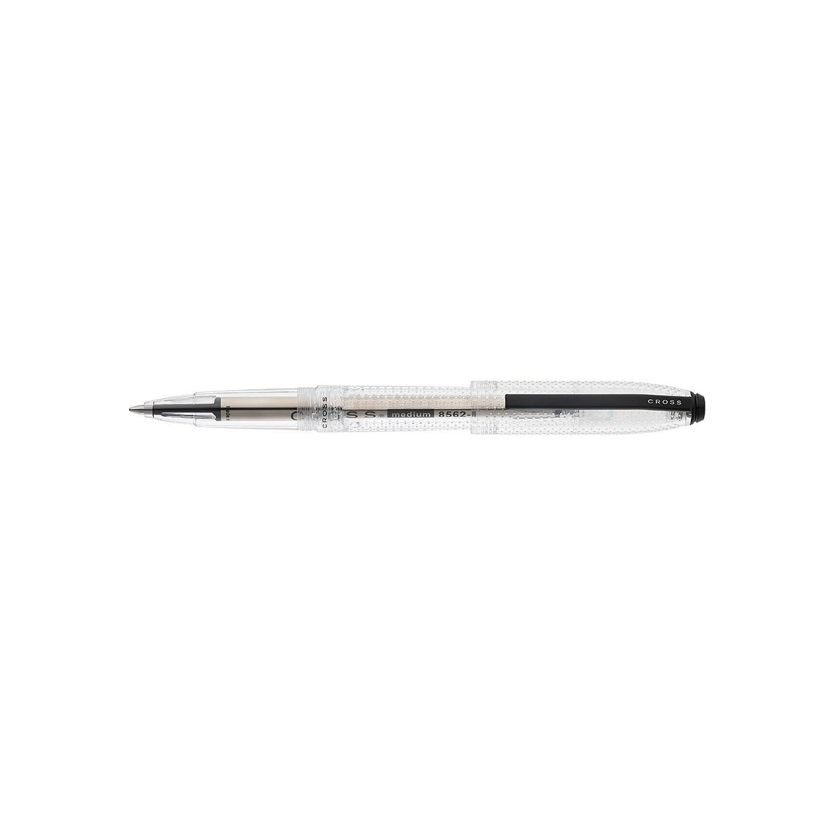 Prism Translucent Clear Resin with Polished Black Appointments Ballpoint Pen
