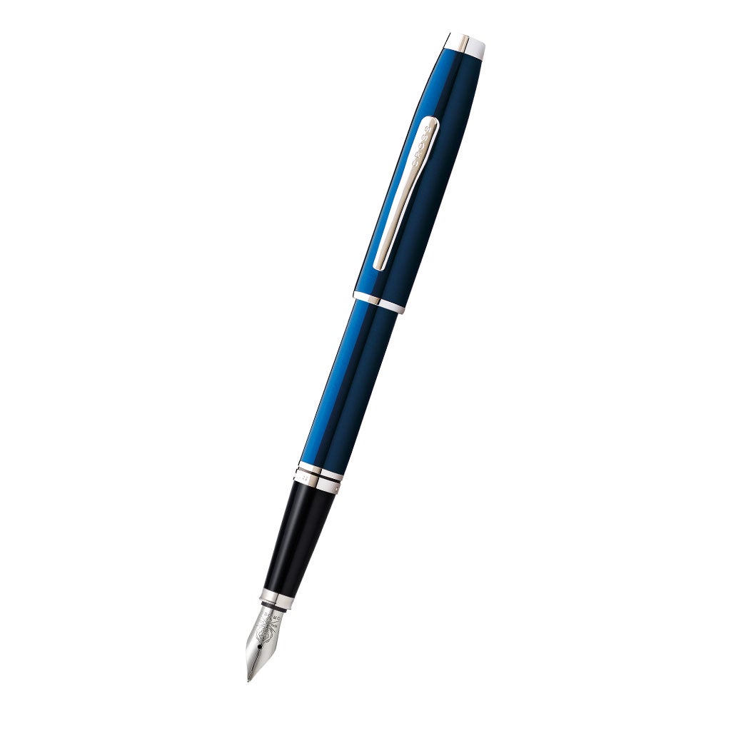 Coventry Blue Lacquer Fine Nib Fountain Pen