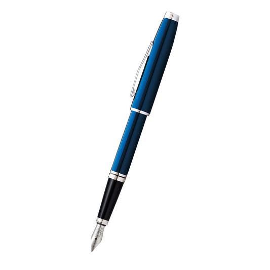 Coventry Blue Lacquer Fine Nib Fountain Pen