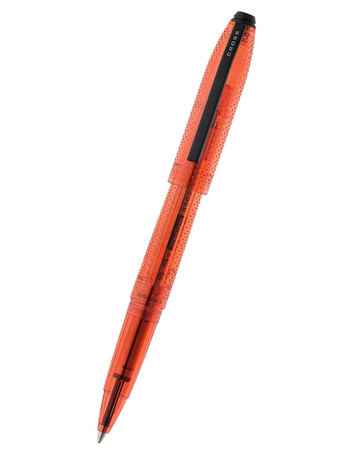 Prism Translucent Nebula Red Resin with Polished Black Appointments Ballpoint Pen