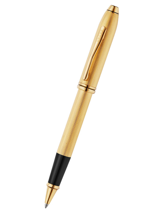 Cross Townsend® Polished 23KT Gold Plated Engraved Diamond Pattern with 23KT Gold Plated Appointments Selectip Rollerball Pen AT0045-77 - Image 3