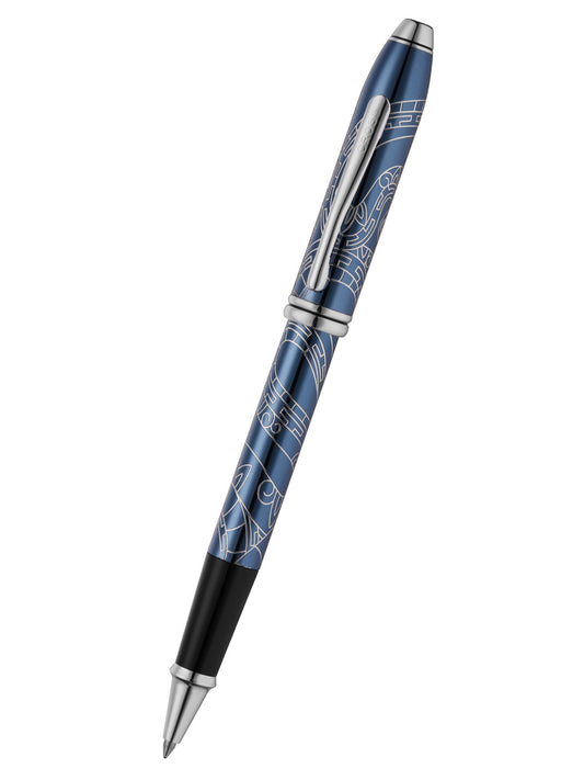 Townsend® Zodiac Year of the Snake Blue Lacquer Rollerball Pen