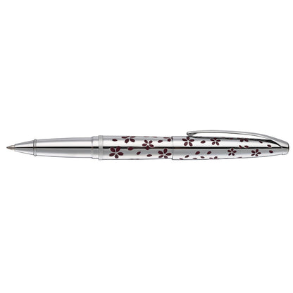 ATX® Cherry Blossom Polished Chrome with Polished Chrome Appointments Rollerball Pen