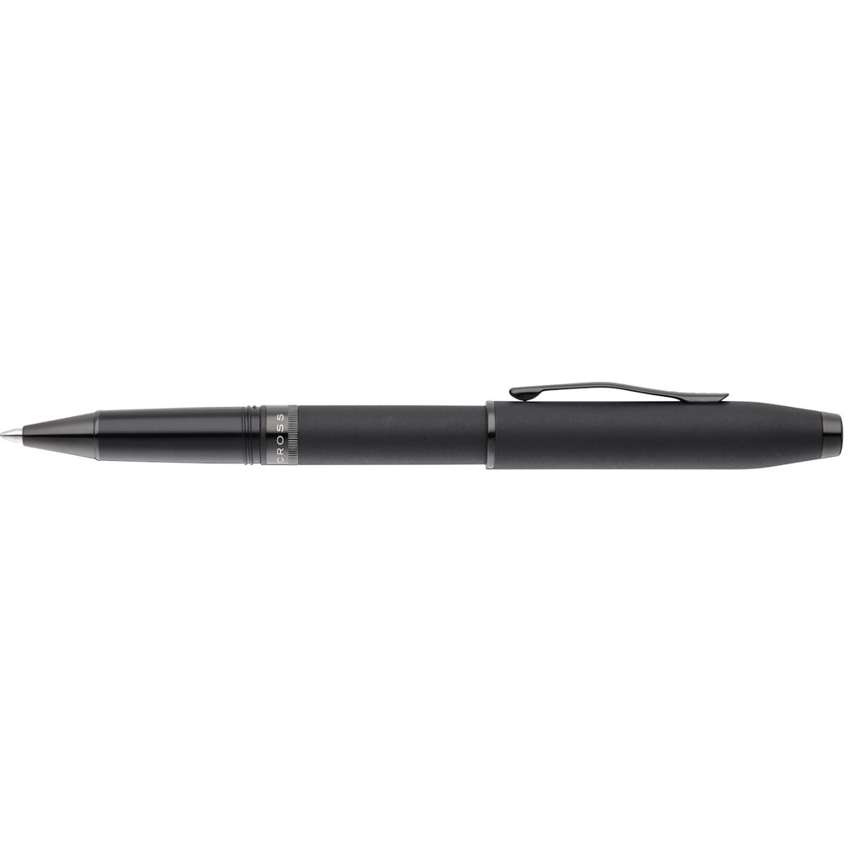 Foundry Matte Black Lacquer with PVD Black Appointments Rollerball Pen