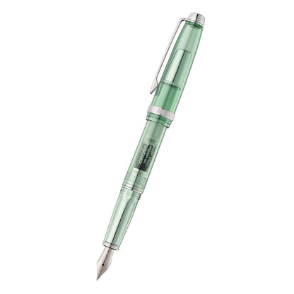 Lume Translucent Green Resin and Chrome-plated Appointments with Polished Stainless Steel Medium Nib Fountain Pen