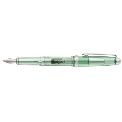 Lume Translucent Green Resin and Chrome-plated Appointments with Polished Stainless Steel Medium Nib Fountain Pen