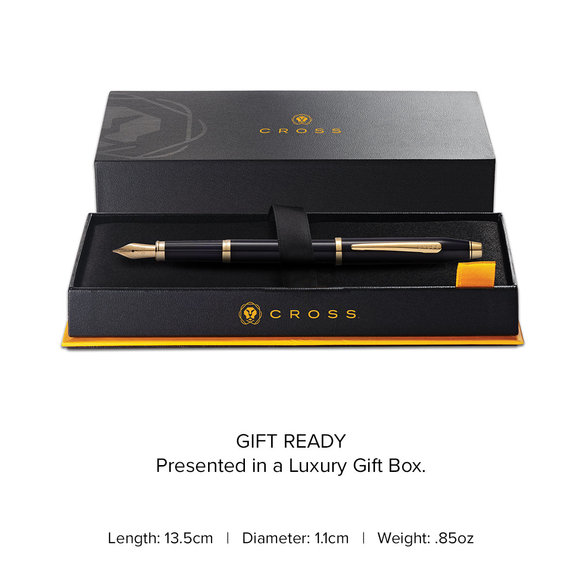 Century® II Classic Black Medium Nib Fountain Pen