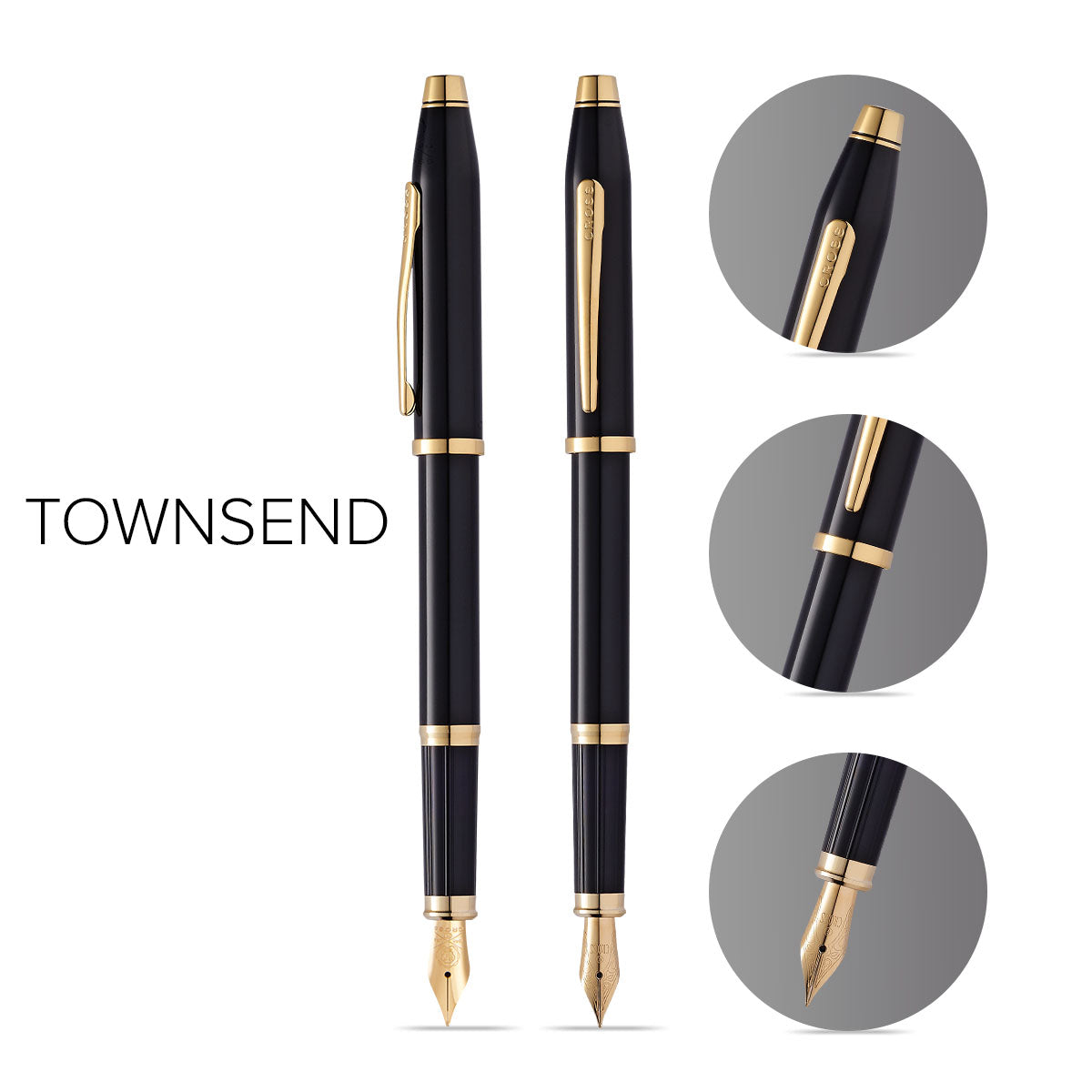 Century® II Classic Black Medium Nib Fountain Pen