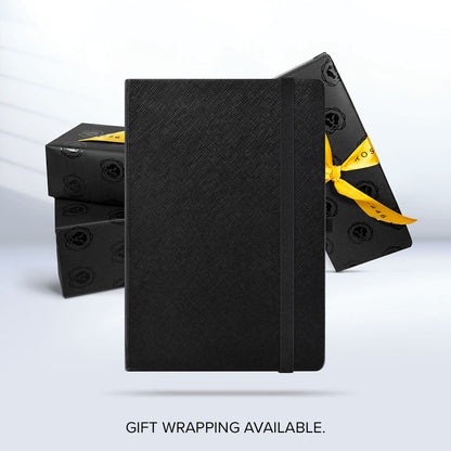 Hardcover Lined A5 Black Notebook