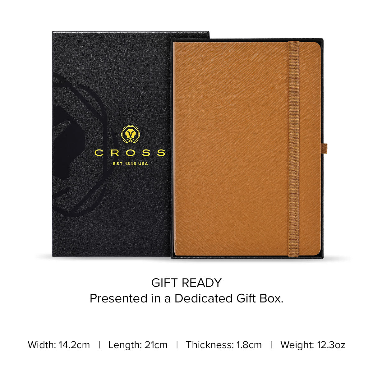 Hardcover Lined A5 Mocha Notebook
