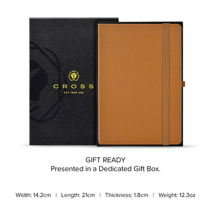 Hardcover Lined A5 Mocha Notebook