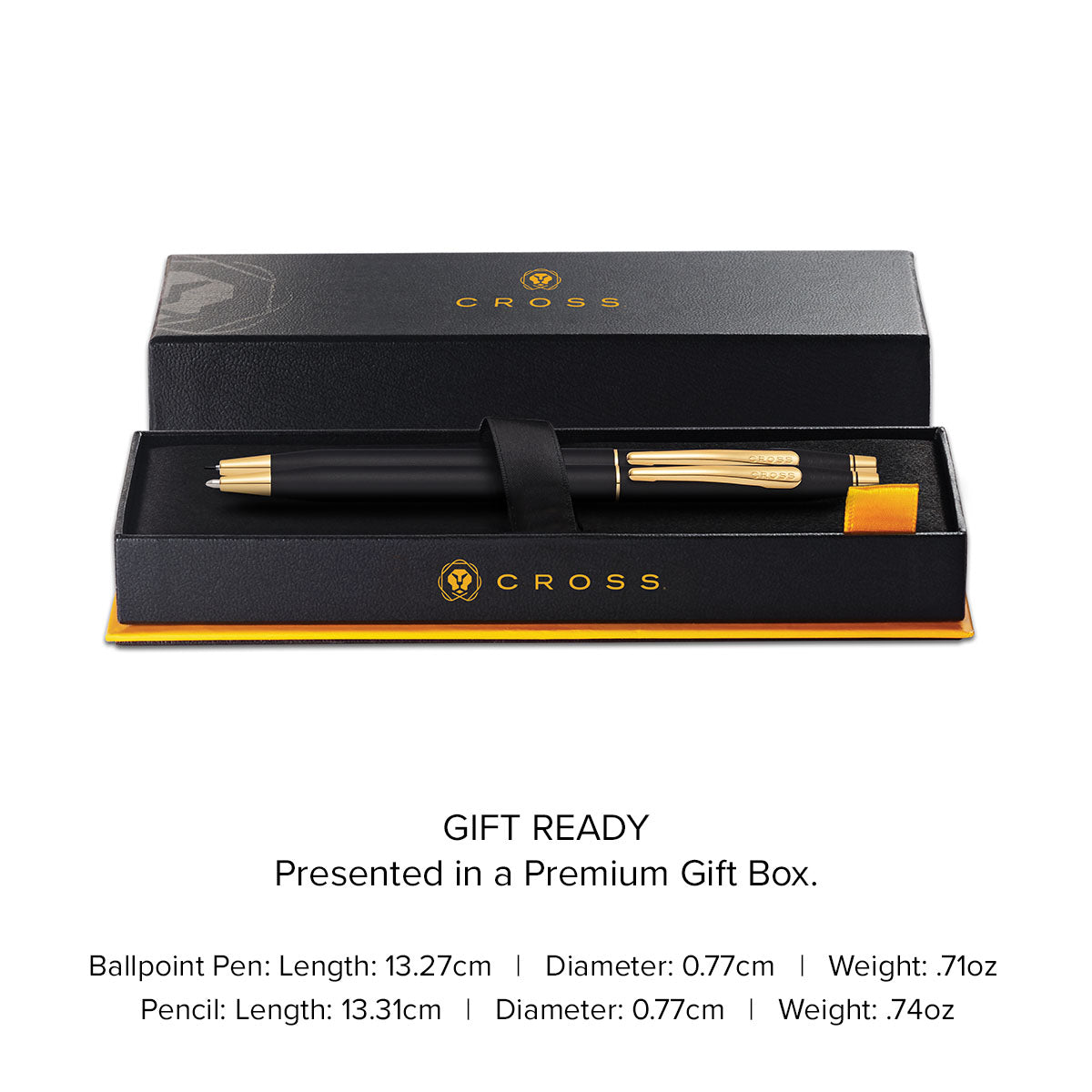 Coffret stylo et crayon noir Classic Century Classic