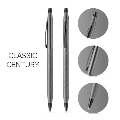 Classic Century® Slate Gray Engraved Diamond Pattern Ballpoint Pen