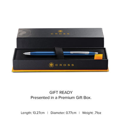 Classic Century® Translucent Cobalt Blue Engraved Diamond Pattern Ballpoint Pen