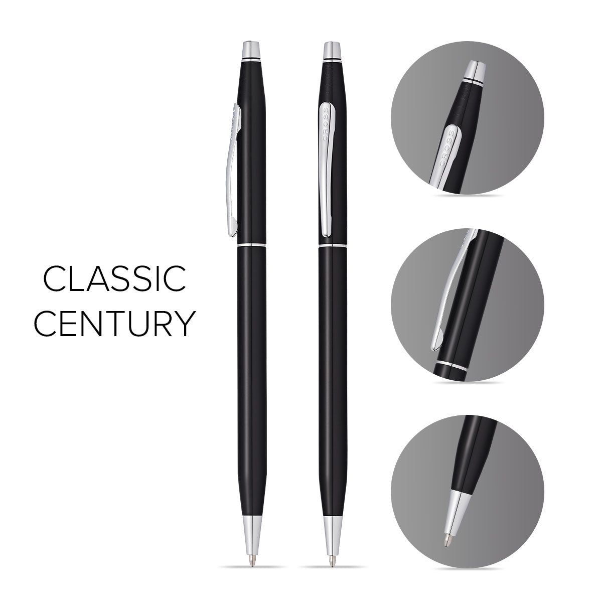 Classic Century® Black Lacquer Ballpoint Pen