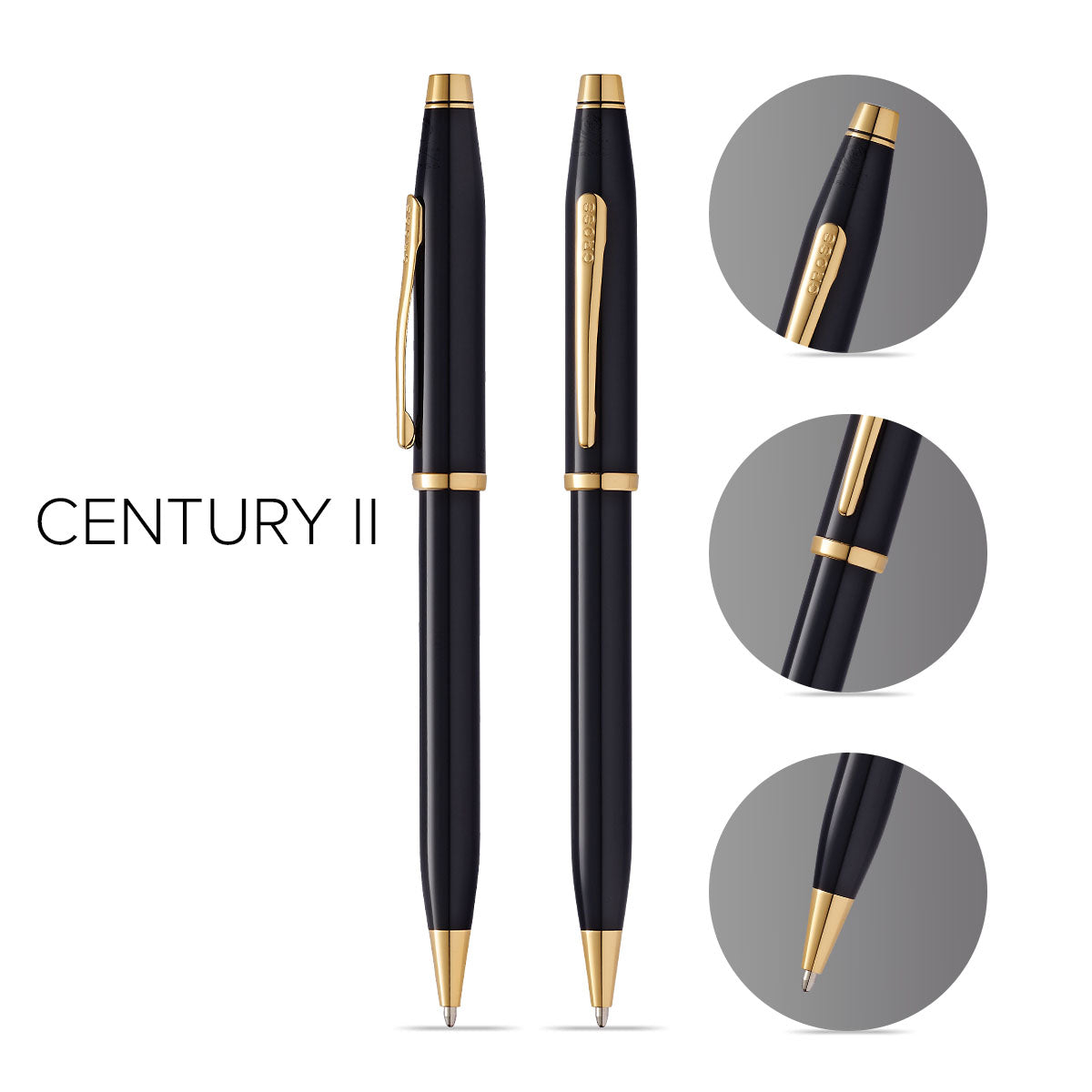 Century II Classic Black Ballpoint Pen | Cross – A.T. Cross