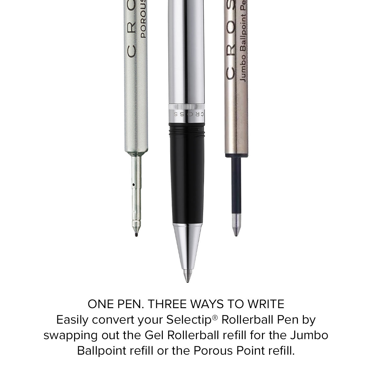 Foundry Polished Chrome with Polished Chrome Appointments Rollerball Pen