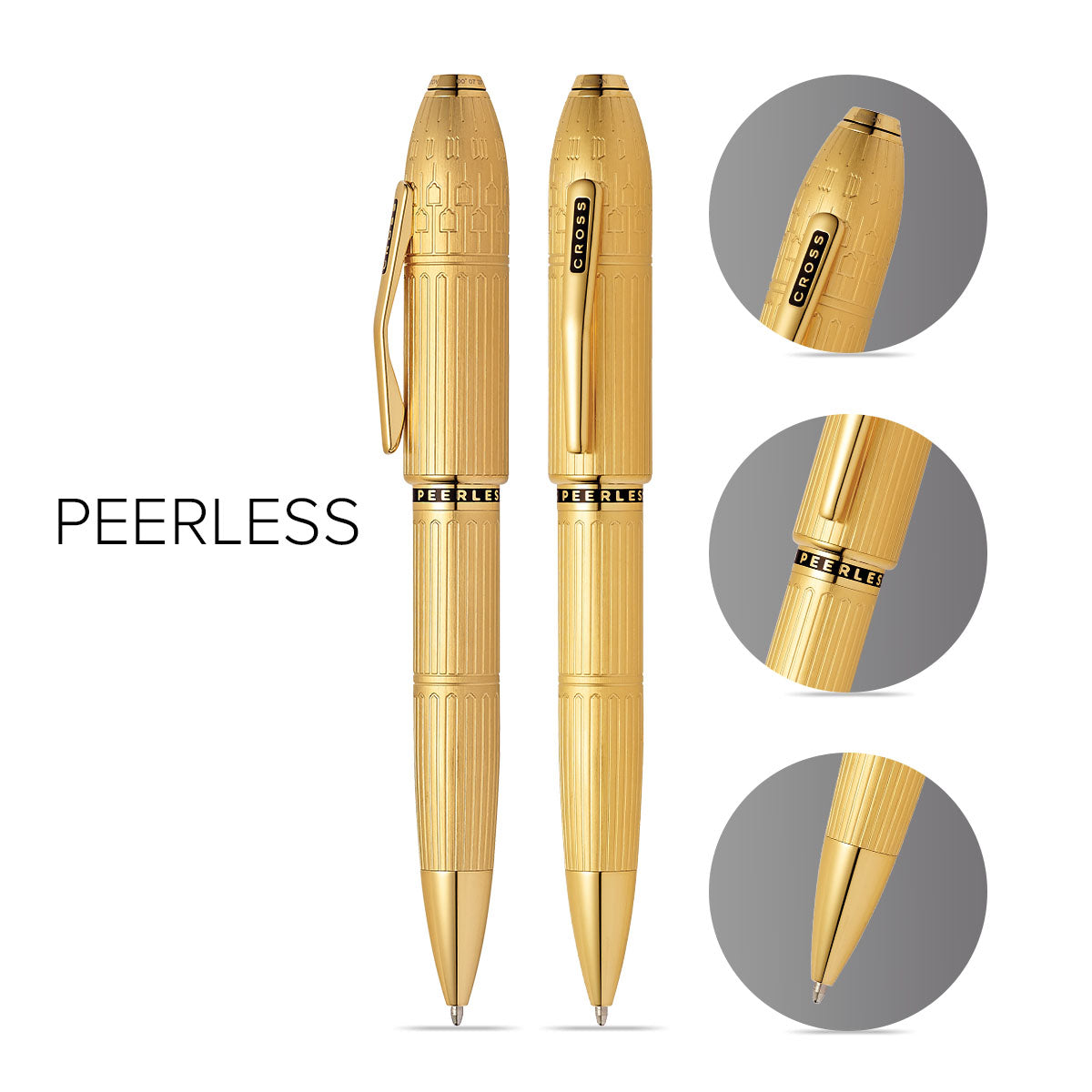 Peerless™ Citizen London 23KT Gold Plate with 23KT Gold-plated Appointments Ballpoint Pen