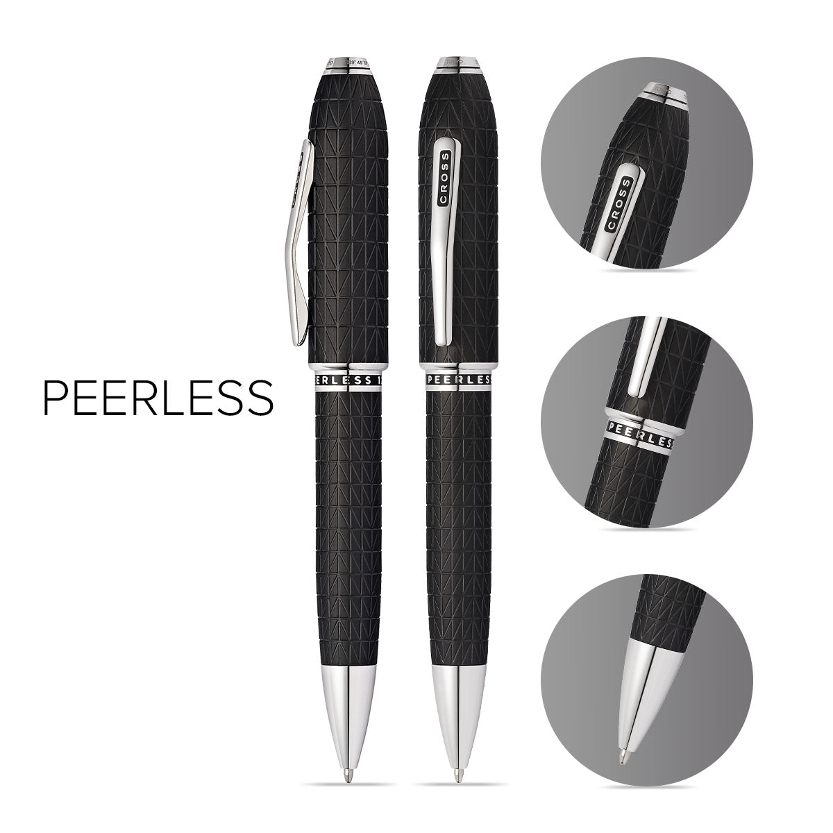 Peerless™ Citizen Tokyo Satin Black with Platinum-plated Appointments Ballpoint Pen