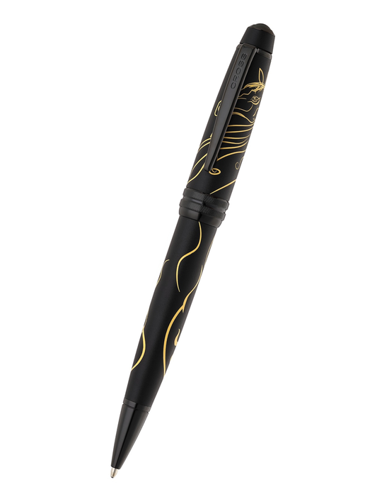 Bailey™ Zodiac Year of the Horse Matte Black Lacquer with Black PVD Appointments Ballpoint Pen