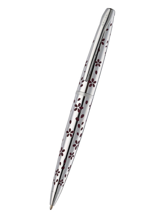 ATX® Cherry Blossom Polished Chrome with Polished Chrome Appointments Ballpoint Pen