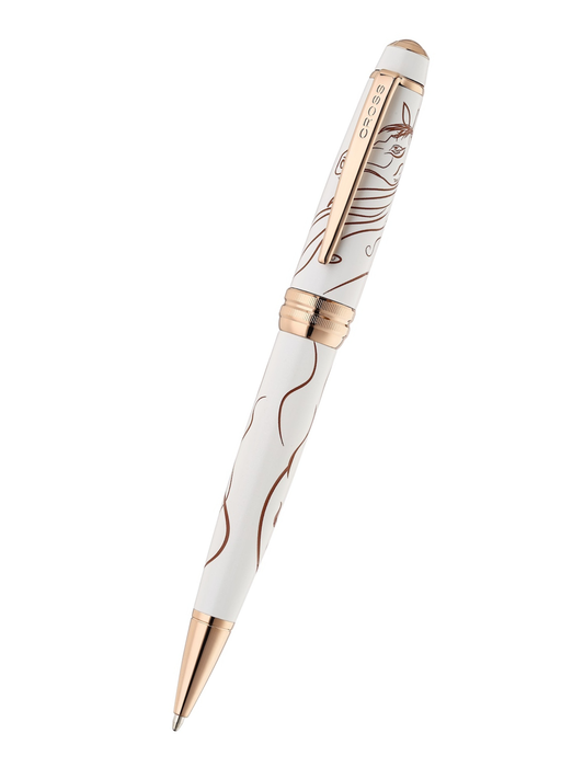Bailey™ Zodiac Year of the Horse White Lacquer with Rose-Gold Plated Appointments Ballpoint Pen