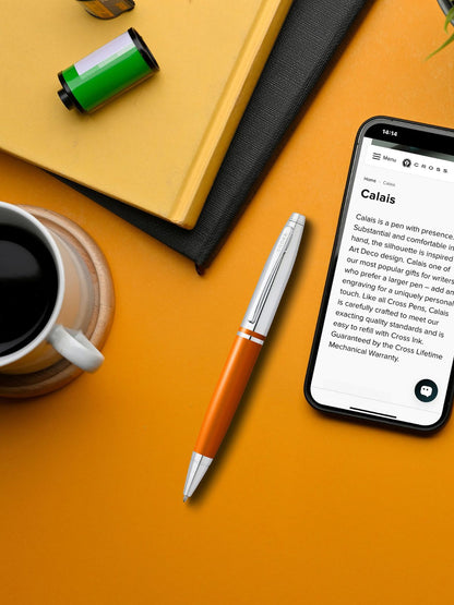 Calais™ Exuberance Orange Ballpoint Pen