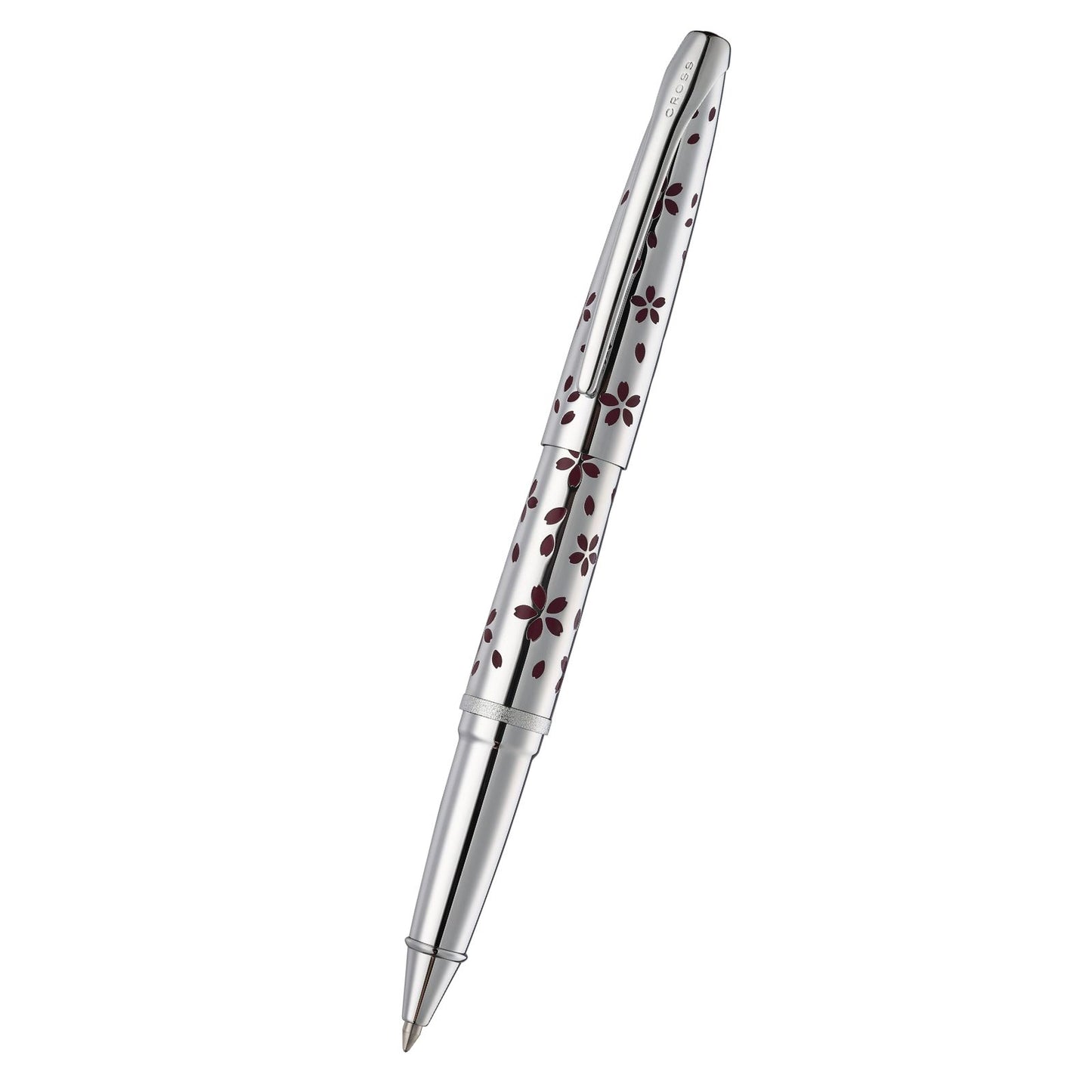ATX® Cherry Blossom Polished Chrome with Polished Chrome Appointments Rollerball Pen