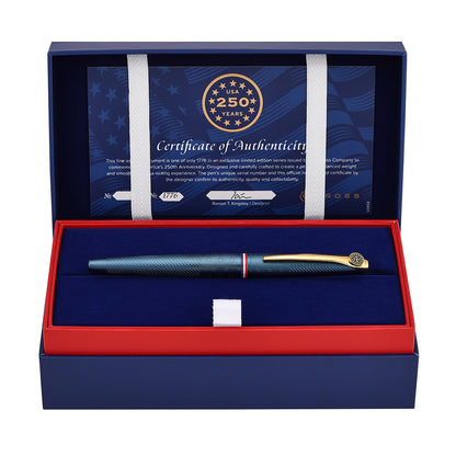 ATX® Americana Blue PVD with Gold-Tone PVD Appointments Rollerball Pen