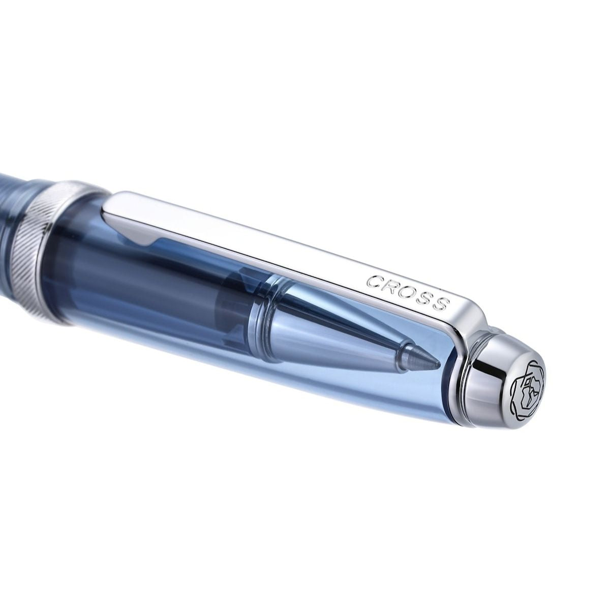 Lume Translucent Navy Blue Resin and Chrome-plated Appointments Ballpoint Pen