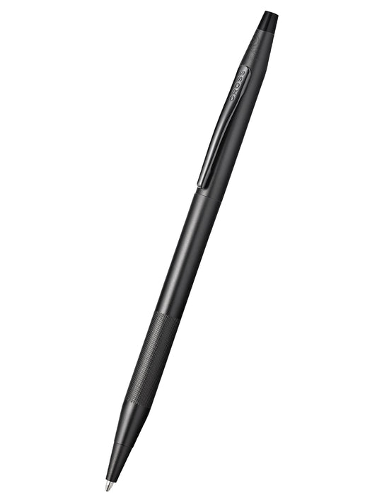 Classic Century Black PVD Ballpoint Pen with Micro-knurl Detail