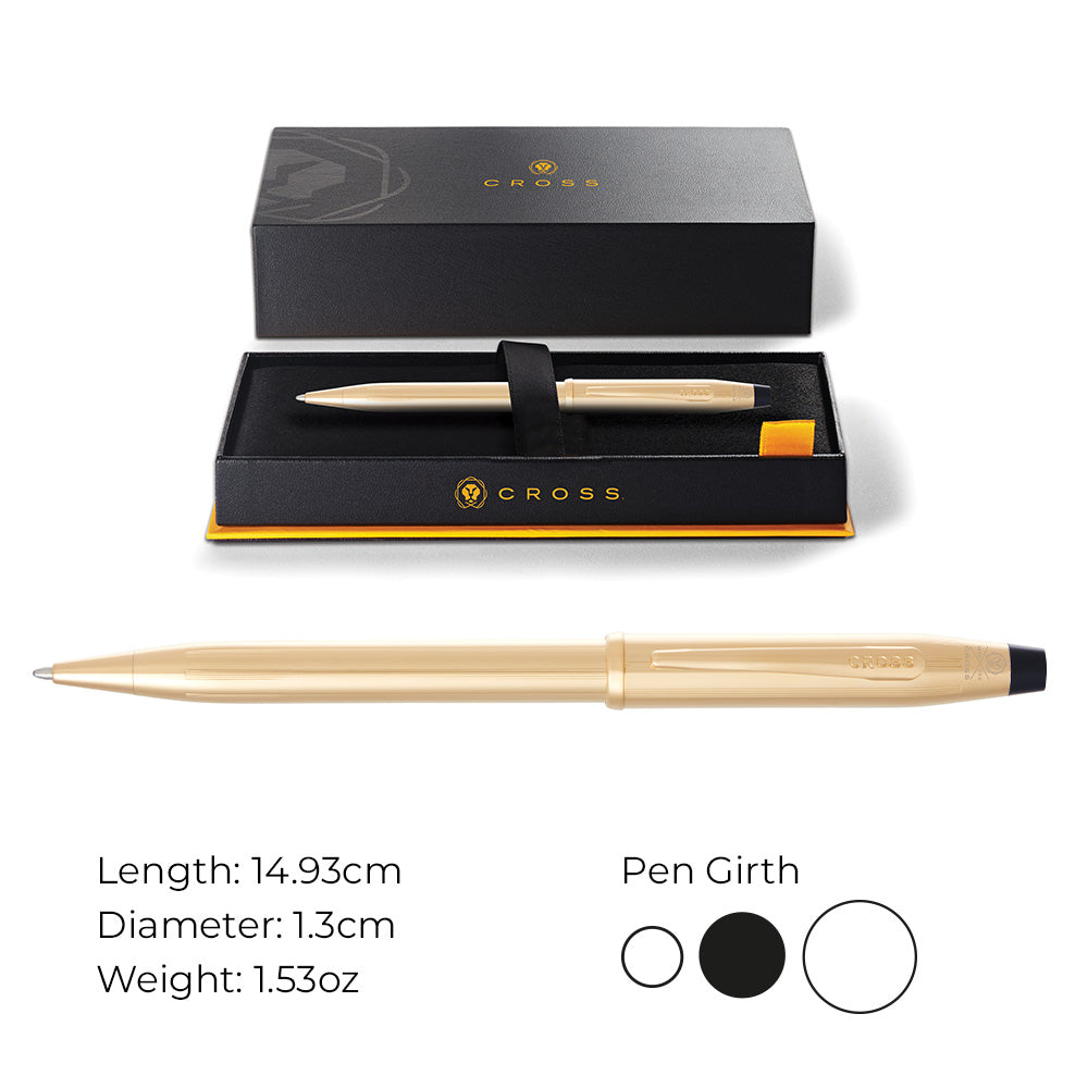 Century II 23KT Gold Ballpoint Pen | Cross – A.T. Cross