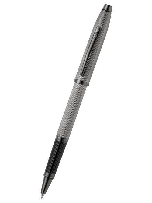 Century® II Polished Slate Gray Engraved Diamond Pattern Selectip Rollerball Pen
